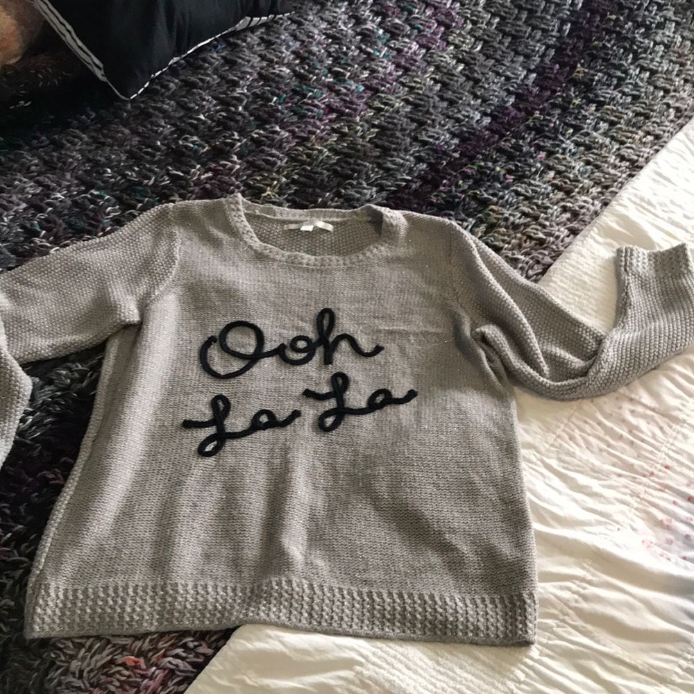 Silver Sparkly Sweater XL